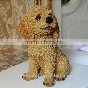 Artificial Funny Resin Poodle Dog Statues for Sale thumbnail-2