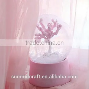 Custom Decorative Cherry Tree Snow Globe With Blowing Snow thumbnail-1