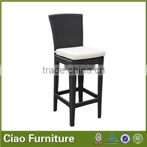Contemporary Bar Stools/PE Rattan Wicker Bar Chair thumbnail-6