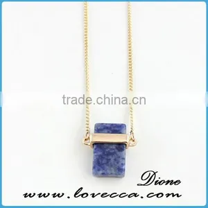 Wholesale Cheap Gemstone Necklace Gold Druzy Necklace thumbnail-3