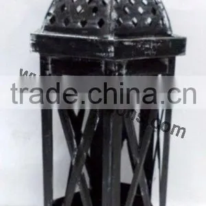 Antique Wrought Metal Candle Lantern thumbnail-6