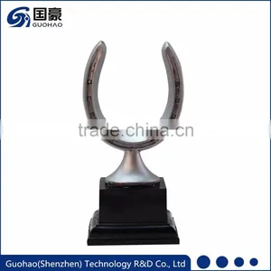 Custom Resin Silver Horseshoe U Shape Trophy thumbnail-1