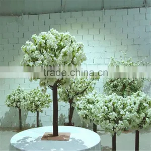 2017 Hot Sale Mini Artificial Peach Blossom Tree for Weddings Table Tree thumbnail-1