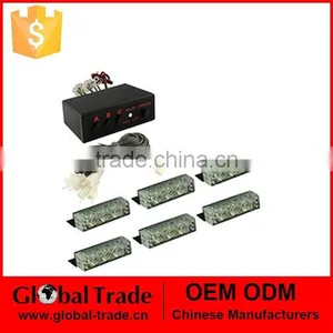 18LED White/Amber Warning Emergency Beacon Strobe Flash Light Bar Car Truck A1918 thumbnail-1