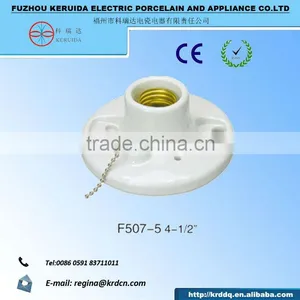 E27 Porcelain Switch and Socket Lampholder thumbnail-4