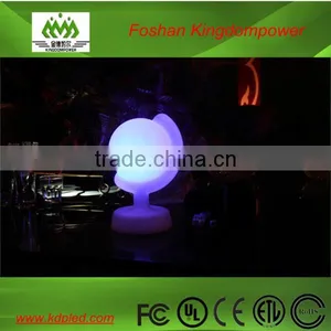 Color Changing White Plastic Illuminated Cordless Kids Lamp thumbnail-2