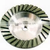 Good Selling Turbo Row Diamond Grinding Cup Wheel With Aluminum Base thumbnail-1