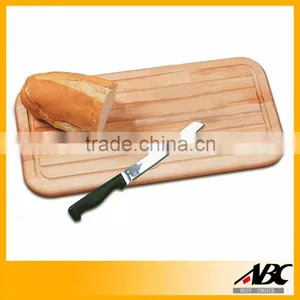 Food Safety Kitchen Tool Rubber Wood Cutting Board With Hook thumbnail-5