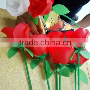 2015 Beautiful Fashion Siicone Rose Flower for Girls Gift thumbnail-5