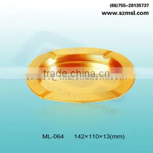 Gold Varnish Ashtray Tin thumbnail-1
