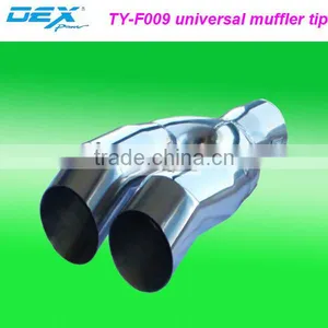 Auto Part Tuning Sport Stainless Steel 304 Universal Muffler Exhaust Tail thumbnail-1