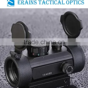 Erains TAC Optics New Airsoft Tactical Dual Rails Fitting Combat 1x40 Red Green and Blue Aiming Dots Tactical Red Dot Sight thumbnail-1