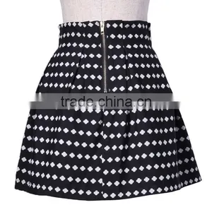 2015 Latest Denim Short Wrap Skirt for Women thumbnail-1