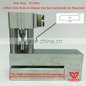 Pneumatic Portable Hole Punch Machine For Plastic Bag Small Straight Hole thumbnail-1