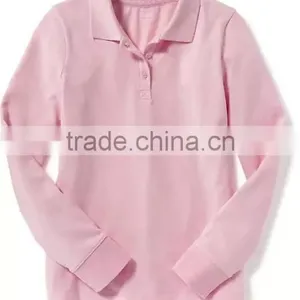 Mulit-color School Pique Uniform Polo Shirts Design With Pictutures Kids Wear HSs5251 thumbnail-4