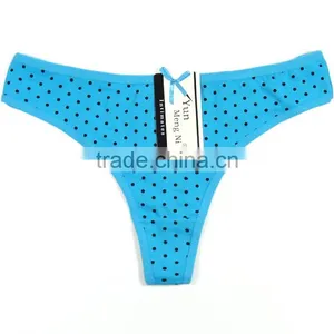 Cotton Printing G-string Funny Thongs For Women Stocklot Panties For Women thumbnail-2