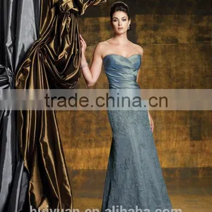 Dark Blue High Quality Sleeveless Full Length Elegant Lace Mother of the Bride Evening Dresses thumbnail-1
