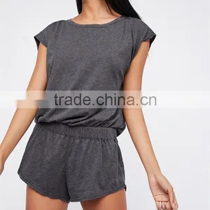 Fashion Summer Women Ladies Romper Short Jumpsuit Open Back Design thumbnail-3