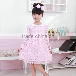 2014 New Arrival Baby Kids Children's Girls Long Sleeve Lace Princess Dress With Belt SV012213 # thumbnail-1