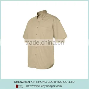 Custom Design Quality Cotton Fashion Casual Men Half Sleeve Shirts thumbnail-1
