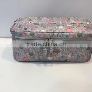 2017 Hot Sales Wholesales Custom Ladies Travel Polyester Cosmetic Bag thumbnail-5