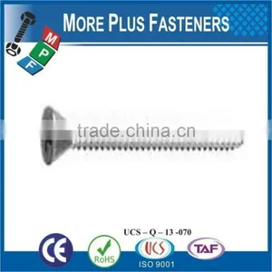 Made in Taiwan Phillips Drive Black Oxide Slotted Drive Zinc Finish Standard Torx Flat Head Undercut Machine Screw thumbnail-2