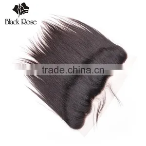10-22 Inches 13x4 Ear to Ear Straight Wave 1b# Lace Indian Hair Frontal thumbnail-5