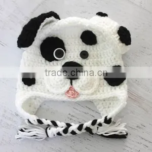 Hand Kitting Diy Crochet Dalmatian Dog Hat Kits thumbnail-1