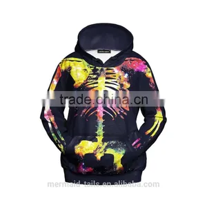 Womens Skeleton Costume Hoodie T-Shirt Sweater thumbnail-1
