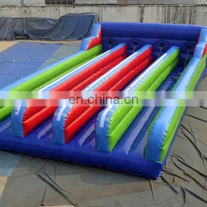 4 Lanes Inflatable Interactive Sport Games,Inflatable Bungee Run Way For Sale thumbnail-1