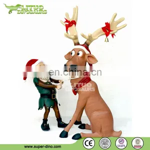 Chirstmas Lifelike Robotic Santa Claus Sculpture thumbnail-3