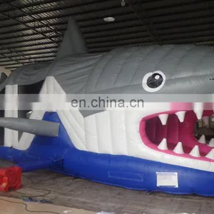 2017 High Quality New Design Giant Inflatable Shark Obstacle Course for Sale thumbnail-2