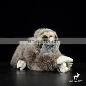 Sloth Fluffy Stuffed Soft Export Realistic Plush Animal Toy thumbnail-1