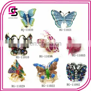 2014 Fashion Butterfly Rings,butterfly Wedding Gift thumbnail-1