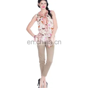 2015 Fashion Multicolored Horse Print Top With Tie-up Autumn Stylish Horse Print Women Loose Knit Top thumbnail-3