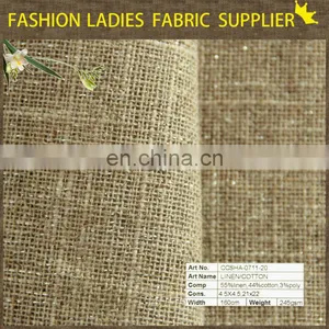 Woven Reactive Dyed Linen Viscose Blend Fabric Fabric, for Women Dress thumbnail-1