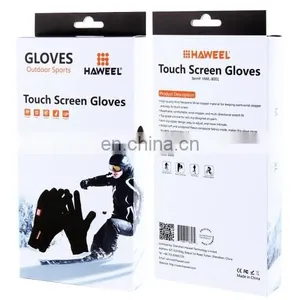 HAWEEL Large Size Two Fingers Touch Screen Outdoor Sports Wind-stopper Full Finger Winter Warm Gloves thumbnail-6