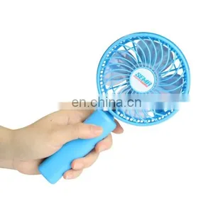 360 Degree Rotate Handheld Rechargeable Mini Battery Fan With 3 Speed Control (Black) thumbnail-3