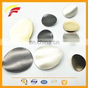 Metal Zinc Alloy Big Oval Egg Shape Sewing Button for Coat Decoration thumbnail-6