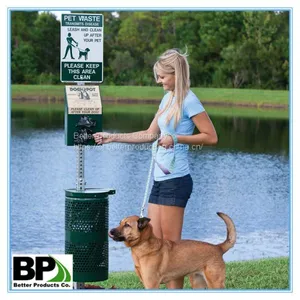 Pet Waste Station With Competitive Price and Top Quality Square Sign Post thumbnail-1