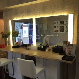 Custom Beauty Salon Beauty Mirror LED Light Mirror Wall-mounted LED Makeup Mirror Hairdressing Mirror thumbnail-3