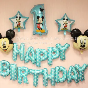 Cheap Foil Balloon Set Happy Birthday Multi Colors Fast Delivery thumbnail-1