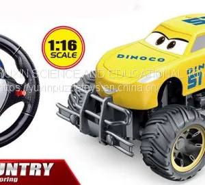Hot High Speed Electric RC Toy Cars 1:16 Scale Toy Cars Radio Remote Control Toy Cars in Yellow Educational Toy for Kids Gift Cars Toy 777-51A thumbnail-1