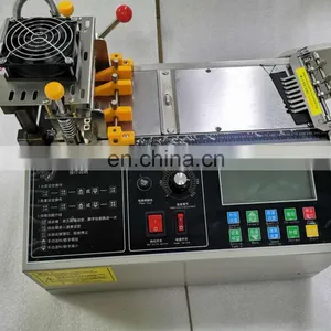 High Speed Automatic Label Cold Cutting Machine Silk Fabrics Label Cutting Machine thumbnail-5