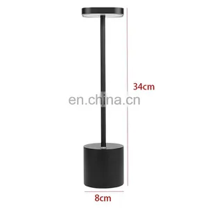 DDP Terms Wholesale Minimalist Restaurant Cordless Led Table Lamp Touch Dimmable Decoration Modern Table Lamp thumbnail-7