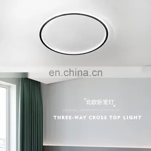 Bedroom Simple Modern Living Room Study Lamp Round Ultra-thin Led Ceiling Lamp Nordic Style Warm Room Lamp thumbnail-5