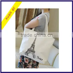 High Quality Fashion Custom Printing Canvas Shoulder Hand Bag for Lady thumbnail-3