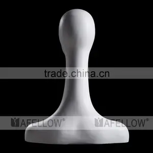 Fiberglass Woman Mannequin Head,Female Abstract Head Mannequin,Cheap White Head,Dispaly Jewelry/ Hat /scarf H1083 thumbnail-6
