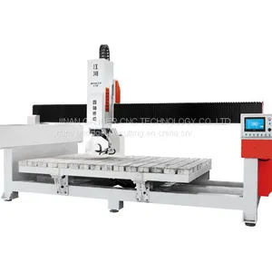 4 Axis CNC Bridge Saw Cutting Machine GQ-3220A Stone Rock Cutting Saw Machine With Table Tilting thumbnail-2