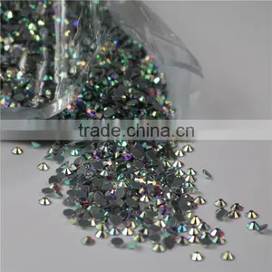 Top Quality Crystal AB Flatback Hot Fix Stones for Beauty Wedding Dress thumbnail-3